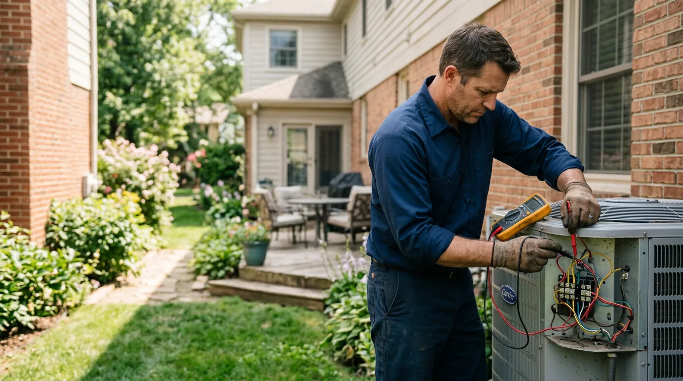 HVAC technician working near Levelland, TX